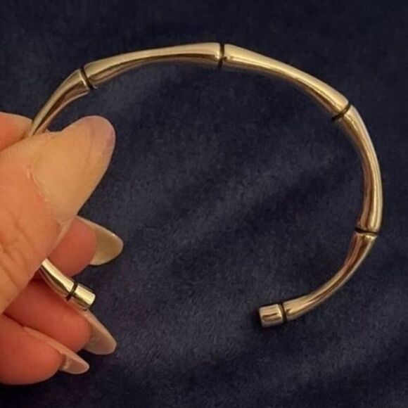 The Bamboo II Cuff Bracelet in 925 silver - Picture 2 of 8